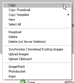 Looking at context ImageBot menu.